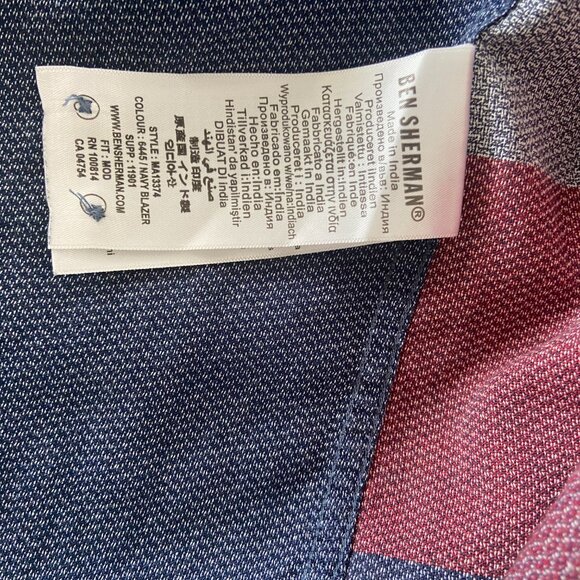 Ben Sherman Mod Retro Panel Check Shirt - Size Medium - Picture 11 of 13